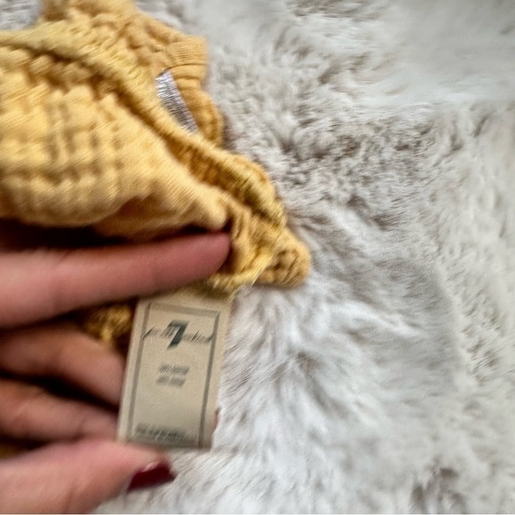 7‎ For All Mankind Muslin Gauze Mustard Top 18 months - Picture 6 of 6